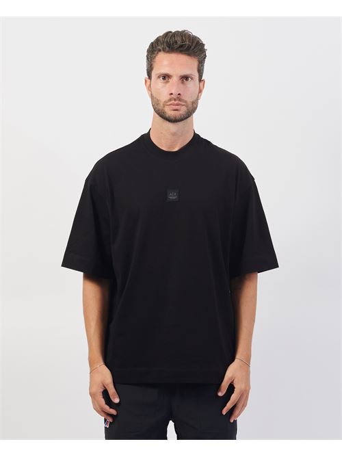 T-shirt nera Armani Exchange relaxed fit in cotone ARMANI EXCHANGE | XM000118-AF10361UC001